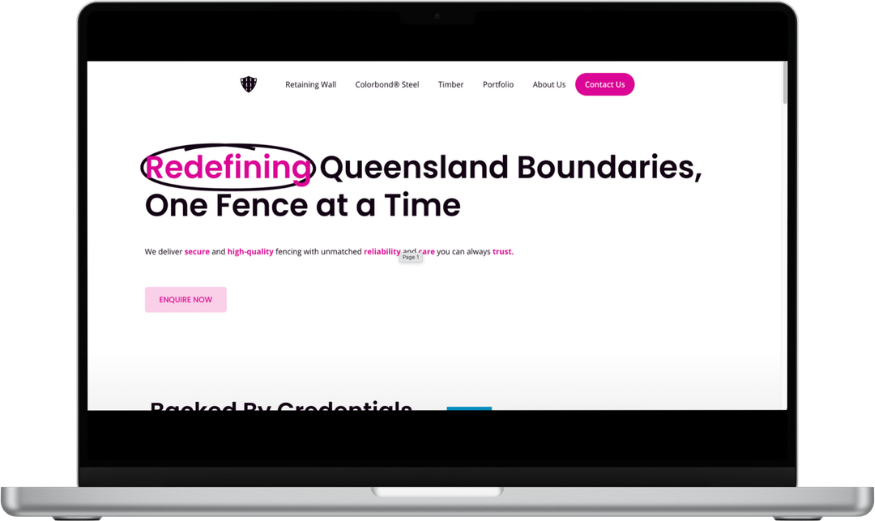A Fencing Company Website